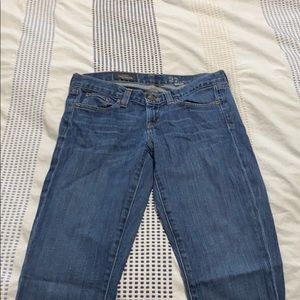 JCrew women’s toothpick ankle cut dark wash jeans